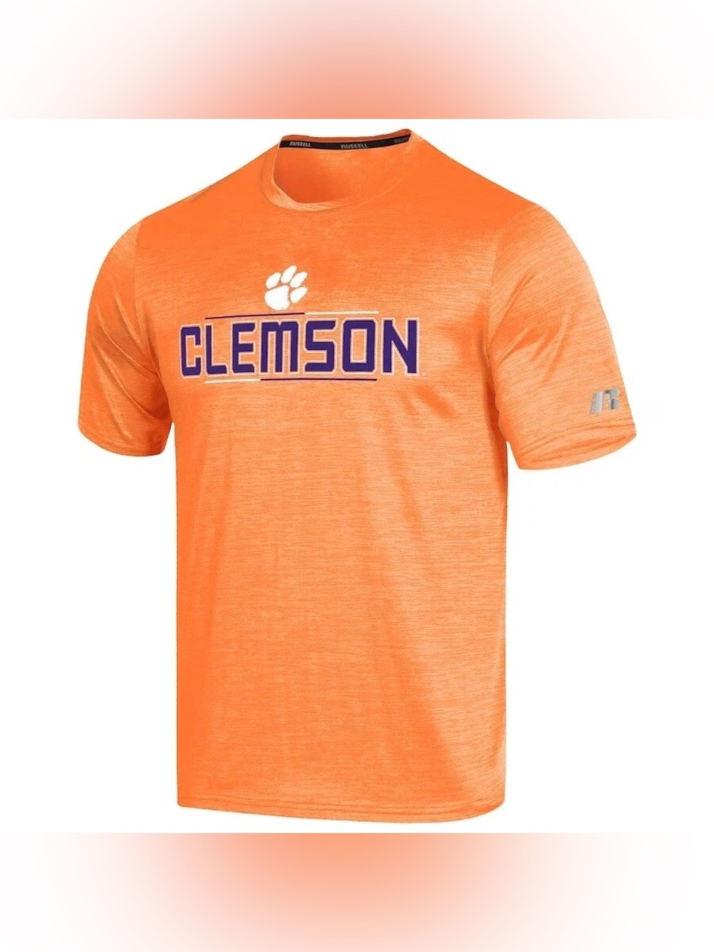 Clemson University Tigers Russell Active Orange Shirt Men’s Sz L Large 42-44 NWT